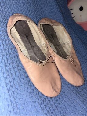 Women's Ballet Flats - Blush Pink Leather size 7.5/8